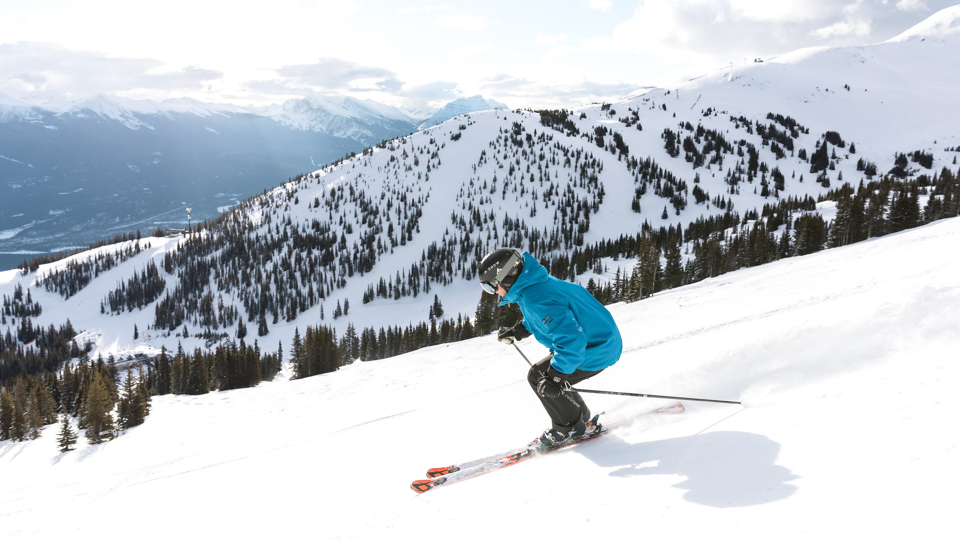 Winter ski vacation in Jasper.