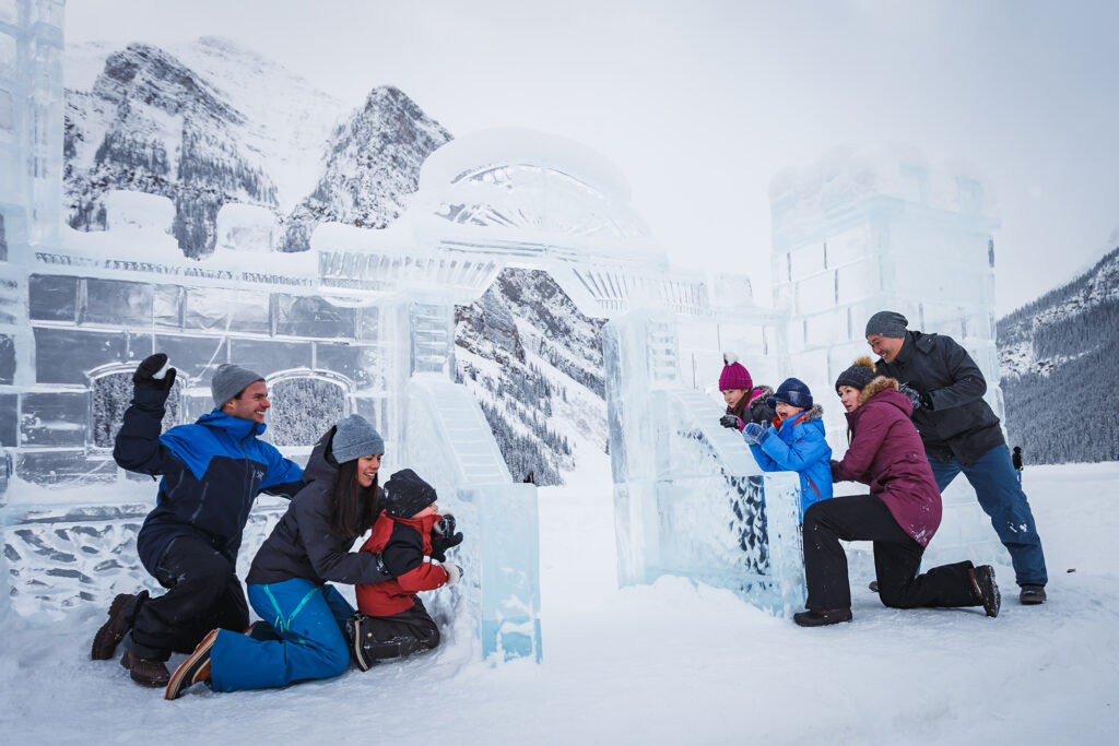 Ice Castle and Ice Magic at Fairmont Chateau Lake Louise, Family activities