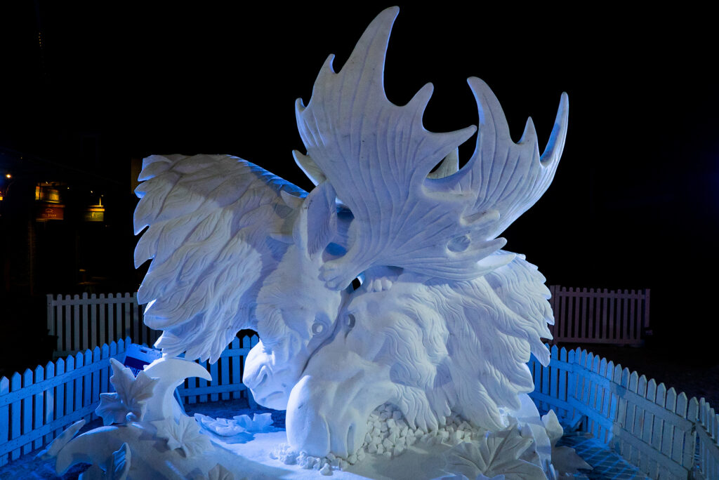 Banff SnowDays - Carved Snow Sculptures