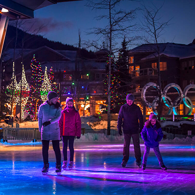 Skating at Olympic Plaza, Whistler